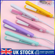 2 in1 Mini Hair Straightener Ceramic Tourmaline Plate Iron Beauty Curler Styler