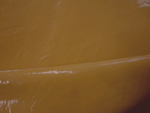 Mustard yellow thin - thin, patent
