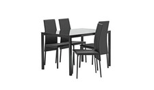 Lido Glass Black Dining Table
