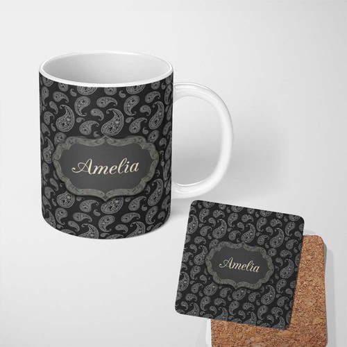 11oz tea coffee mug black - 11oz,