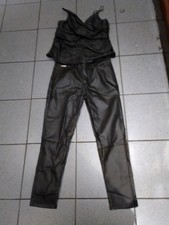 PVC Leather Look Trousers Size 16 and Top Size 16
