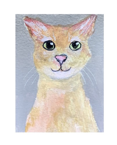 Aceo original gouache painting - aceo,
