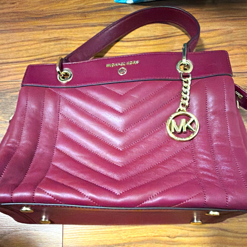 Michael kors burgundy quilted - michael,