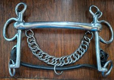 Mullen Sliding Cheek Pelham Eldonian Jeffries Curb Chain Lip Strap 6"