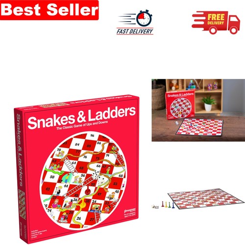 Traditional snakes ladders - &,