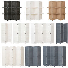 Handmade Privacy Screen Room Divider Partition Foldable Wood Weave 4/6 Panels UK