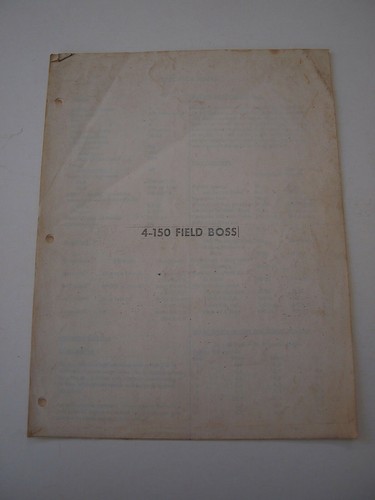 White 150 4wd field boss - field,
