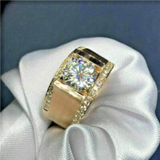 2.50Ct Round Cut Diamond Men's
