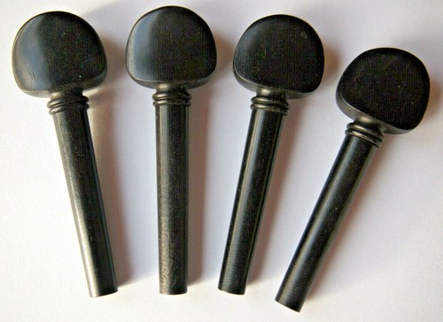 Violin pegs polished ebony - polished,