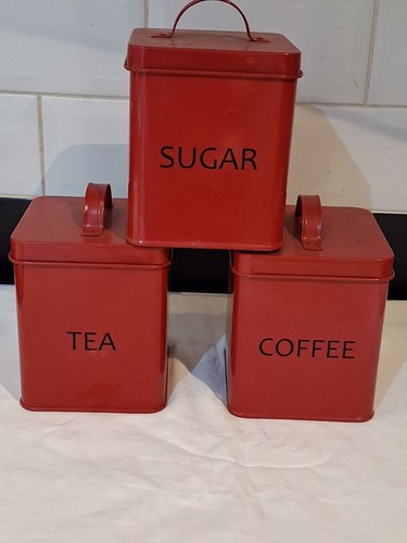 Set tea coffee sugar square - set, 3