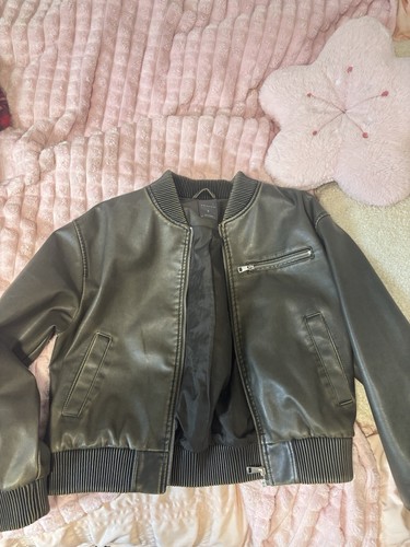 Primark leather bomber jacket - leather,