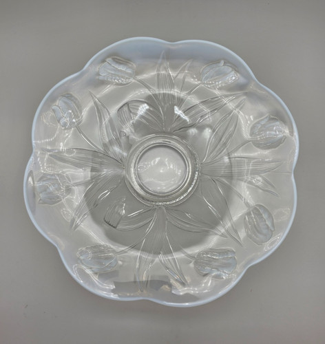Bowl opalescent milky - opalescent, /
