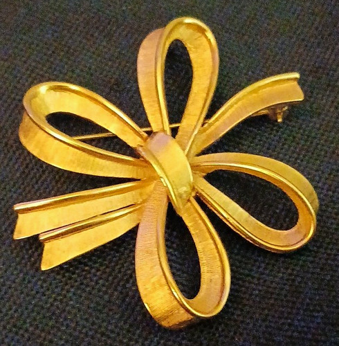 Monet textured gold tone metal - monet,