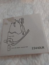 Santa Rocks Slowly And Musical Plastic Ornament