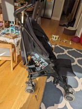 Zeta Citi Umbrella Stroller – Black Compact Folding Buggy  Recline Pushchair 