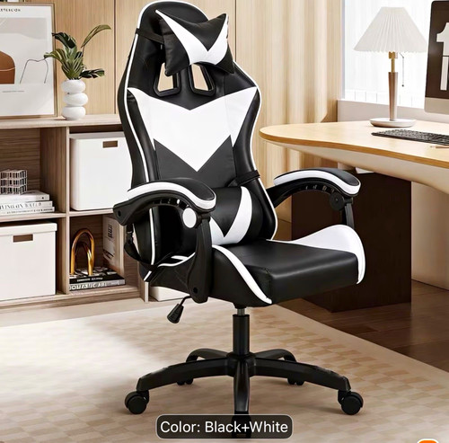 Black white faux leather - faux,