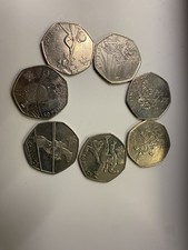 7 Olympic Fifty Pence 50p