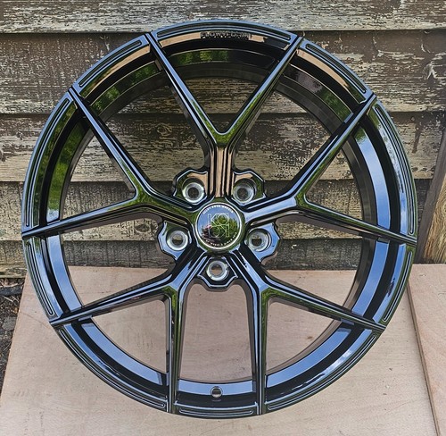 Black alloy wheels 18x8 - black,