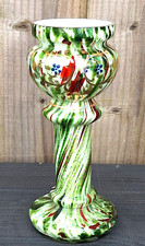 ANTIQUE GLASS SPATTER VASE