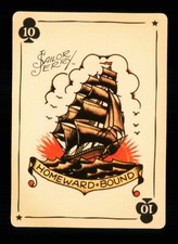 1 x modern playing card Sailor