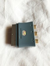 OFFICIAL Microsoft XBOX 360 Scart Adapter Rgb Av Connector Block plug  