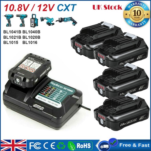 12v for makita battery - 10.8v,
