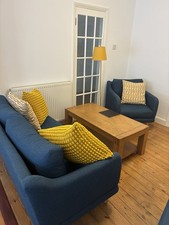 John Lewis Sweep Sofa and 2