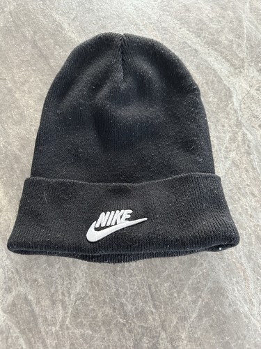Nike unisex black cuff beanie - black,