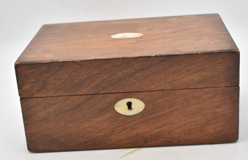 Antique rosewood jewellery - jewellery, box