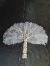 Ostrich Feather Fan Wedding
