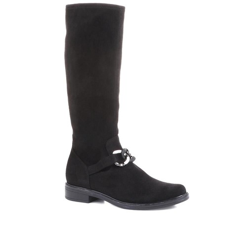 Caprice flat knee high boots - flat,