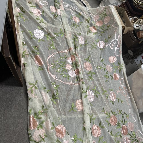 Antique hand embroidered - hand-embroidered, on