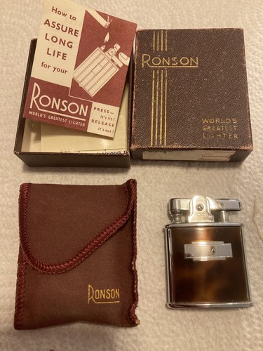 Vintage ronson banker lighter - vintage,