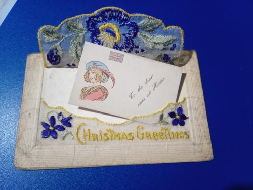 Rare ww1 silk - silk, postcard