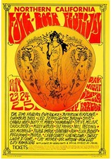 Home Wall Art Print - Vintage Concert Gig Poster - JIMI HENDRIX - A4,A3,A2,A1
