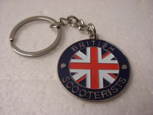 British scooterists keyring - scooterists,