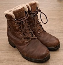 Mountain Horse Women's Snowy River Lace Brown Leather Paddock Boots UK Size 5