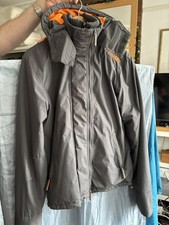 SuperDry 'Professional Windcheater', Grey/Orange, M, Excellent Condition