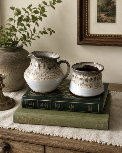 Vintage studio pottery jug - vintage,