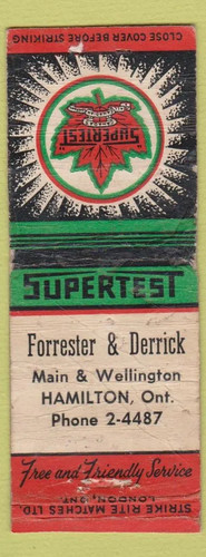 Matchbook cover supertest - matchbook,