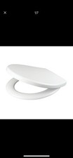 White Heavy Duty Oval-Shaped Slow Close Toilet Seat with Quick Release Hinges