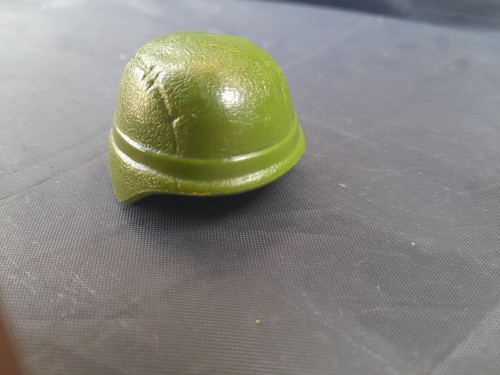Action man green helmet - action,