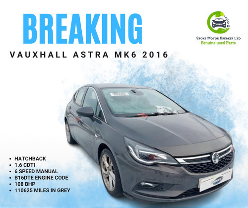 Breaking vauxhall astra mk7 - breaking,