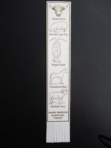Leather bookmark rare - bookmark, breeds