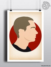 EMINEM - Minimalist Hip Hop Heads Hair Poster Minimal Posteritty Art Marshall