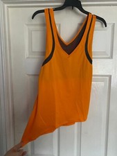 zumba orange vest top + bra