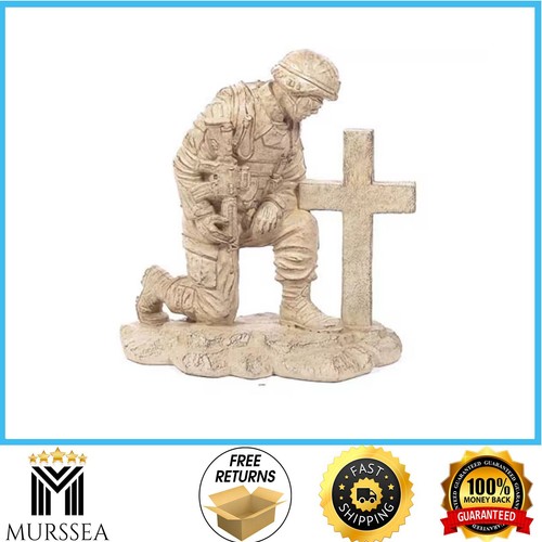 Kneeling soldier cross - soldier, at