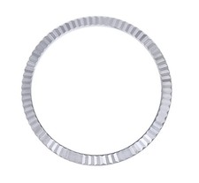 18K WHITE GOLD FLUTED BEZEL FOR ROLEX 126200, 126284, 126234, 128349, 128239