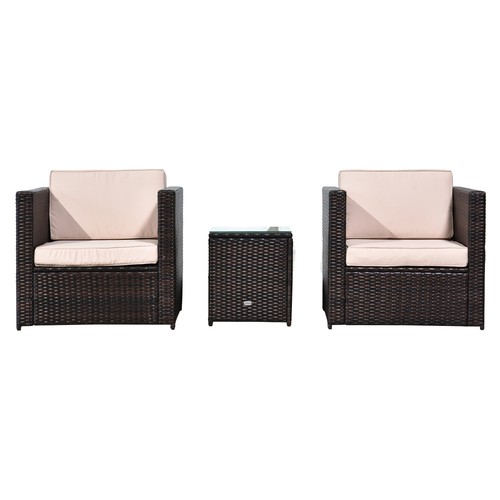 Outsunny 3pcs patio seater - patio,