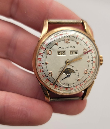 Movado triple date moonphase